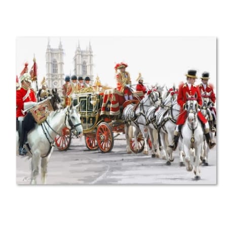 The Macneil Studio 'Queens Carriage' Canvas Art,14x19